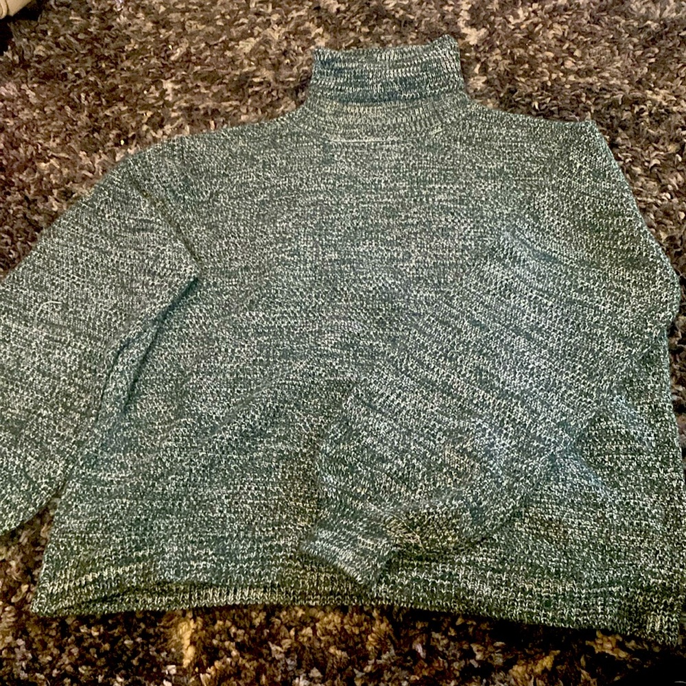 Puffed Sleeve Turtleneck